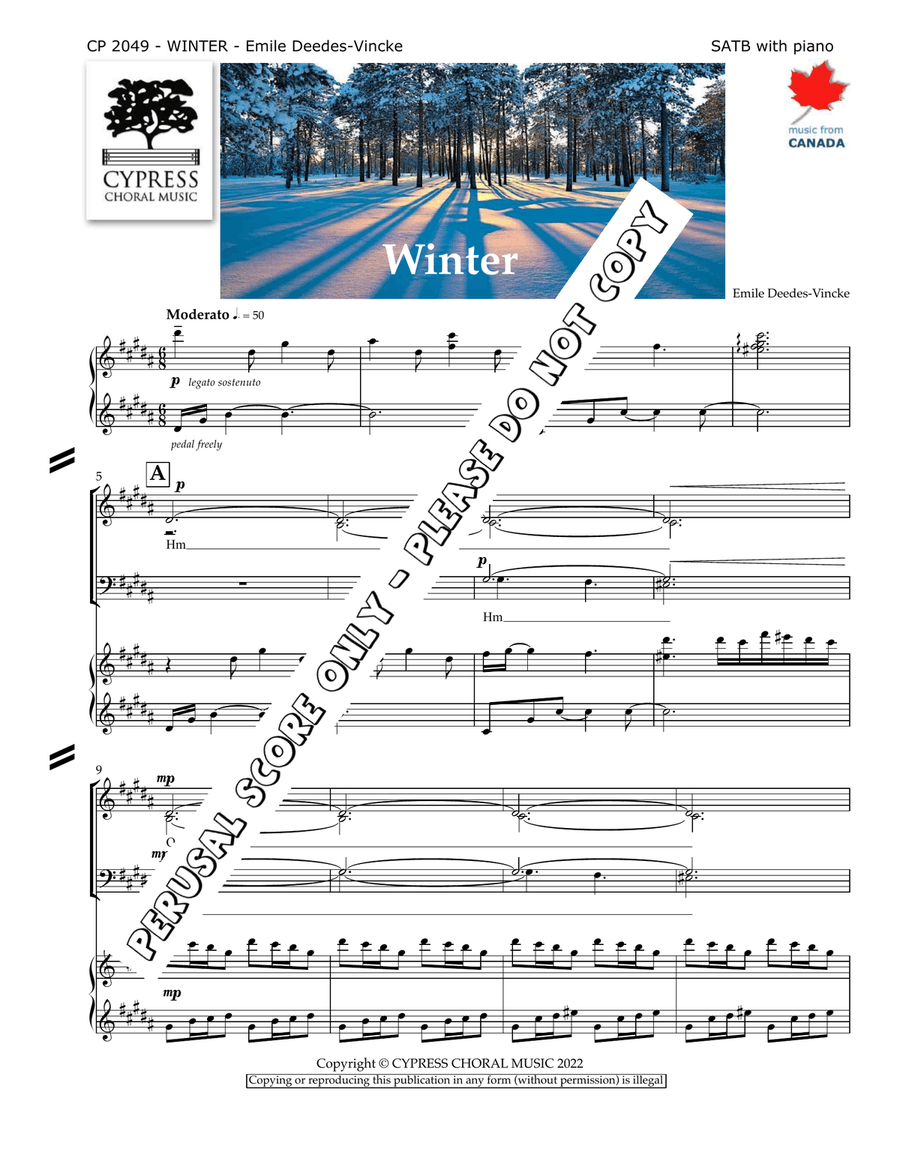 Winter Winter 4-Part scores gallery preview page 2
