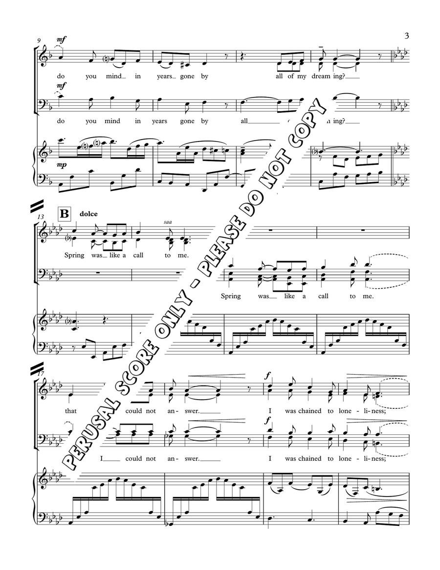 Apring Song Apring Song 4-Part scores gallery preview page 3