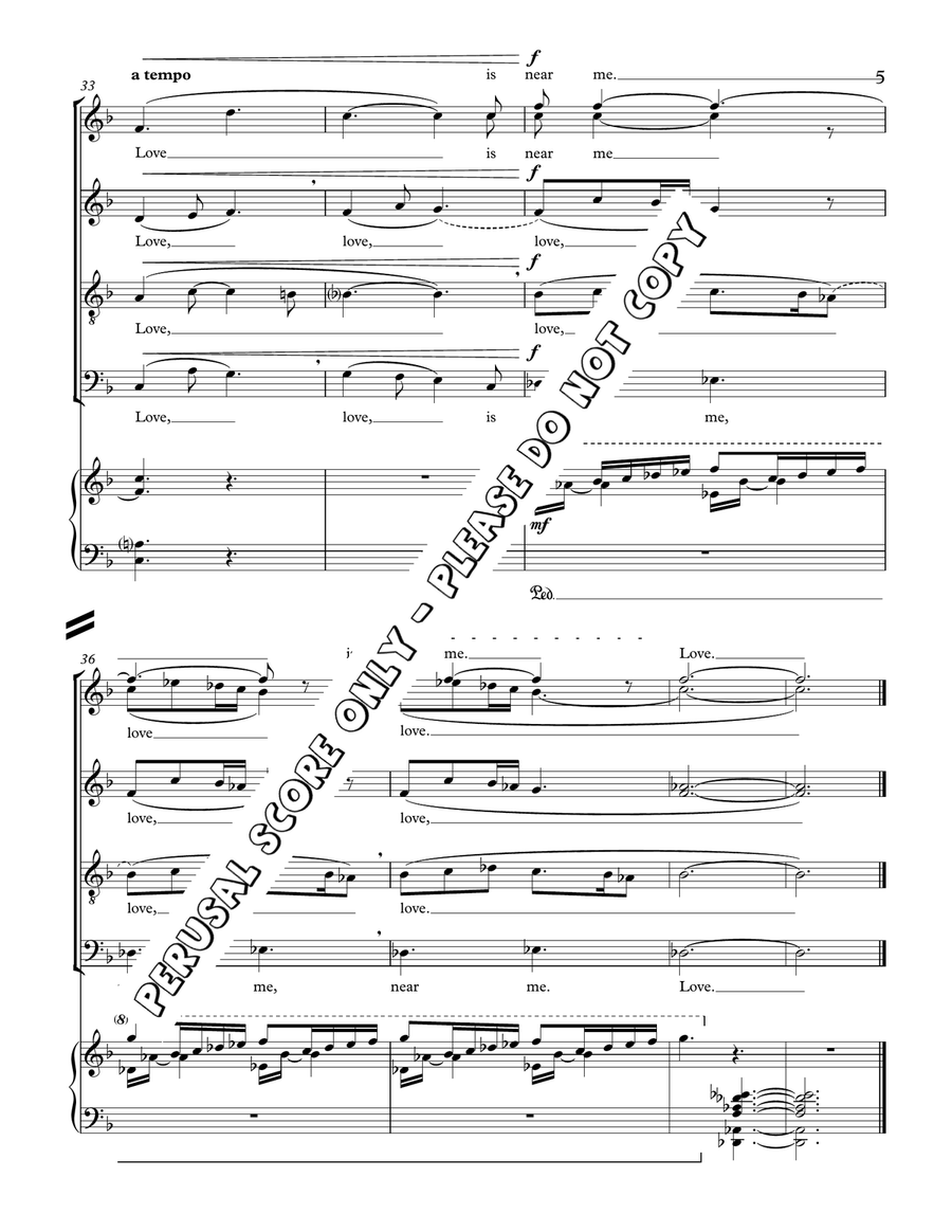 Apring Song Apring Song 4-Part scores gallery preview page 5