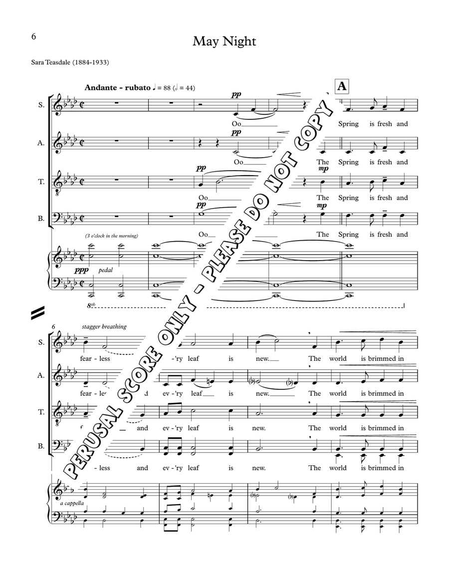 May Song May Song 4-Part scores gallery preview page 2