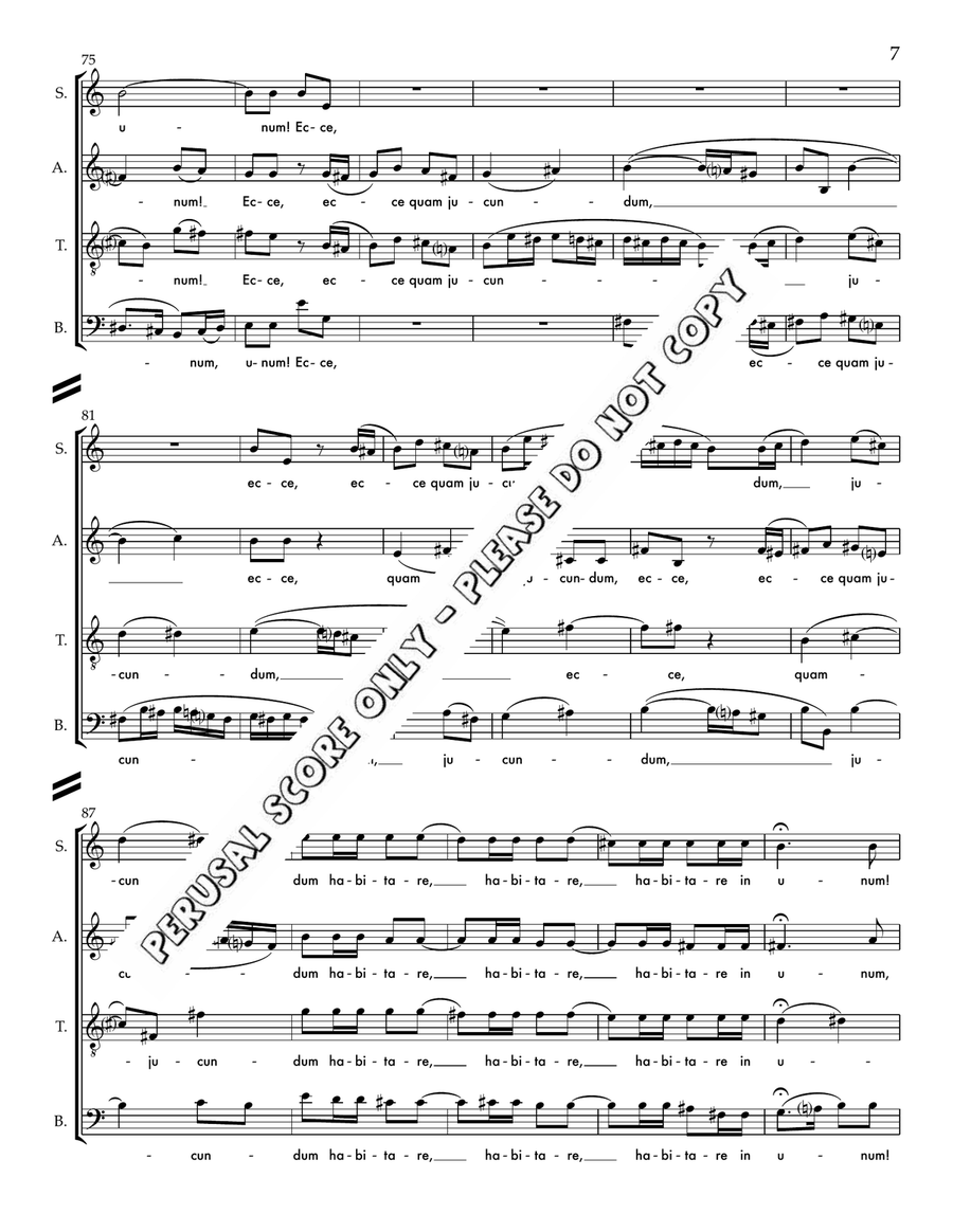 Ni De L’est, Ni De L’quest 4-Part scores gallery preview page 7