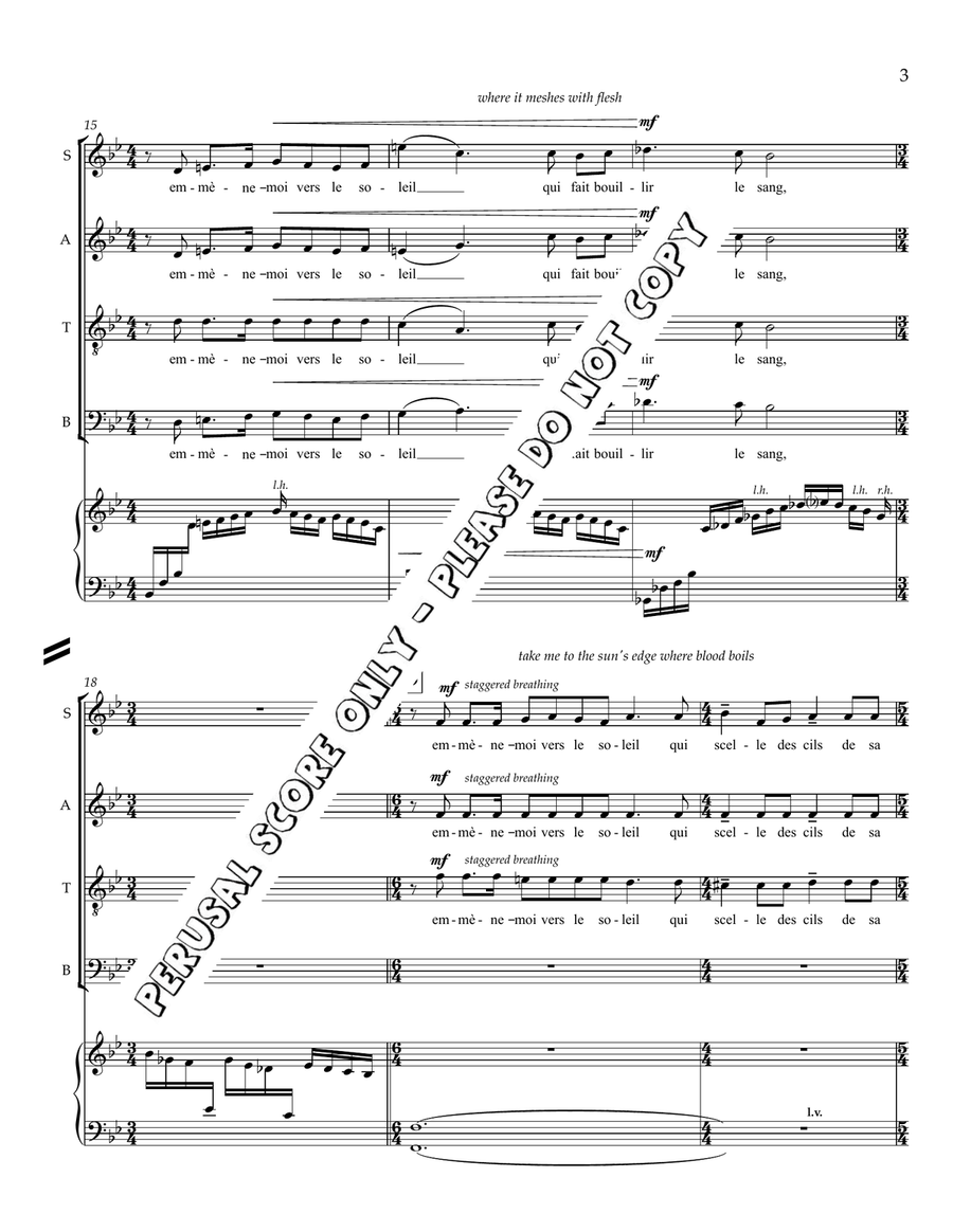 Emmène-Moi Emmène-Moi 4-Part scores gallery preview page 4