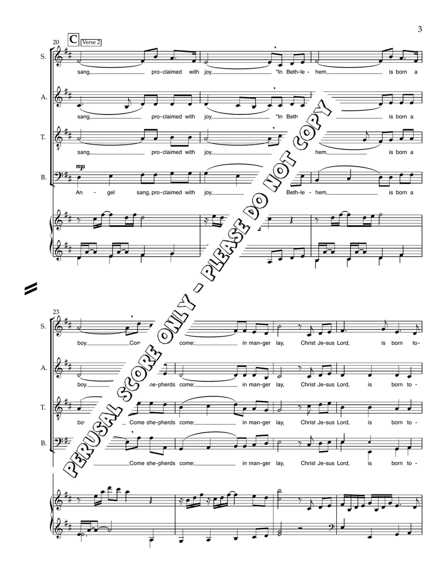 Good News Carol Good News Carol 4-Part scores gallery preview page 4