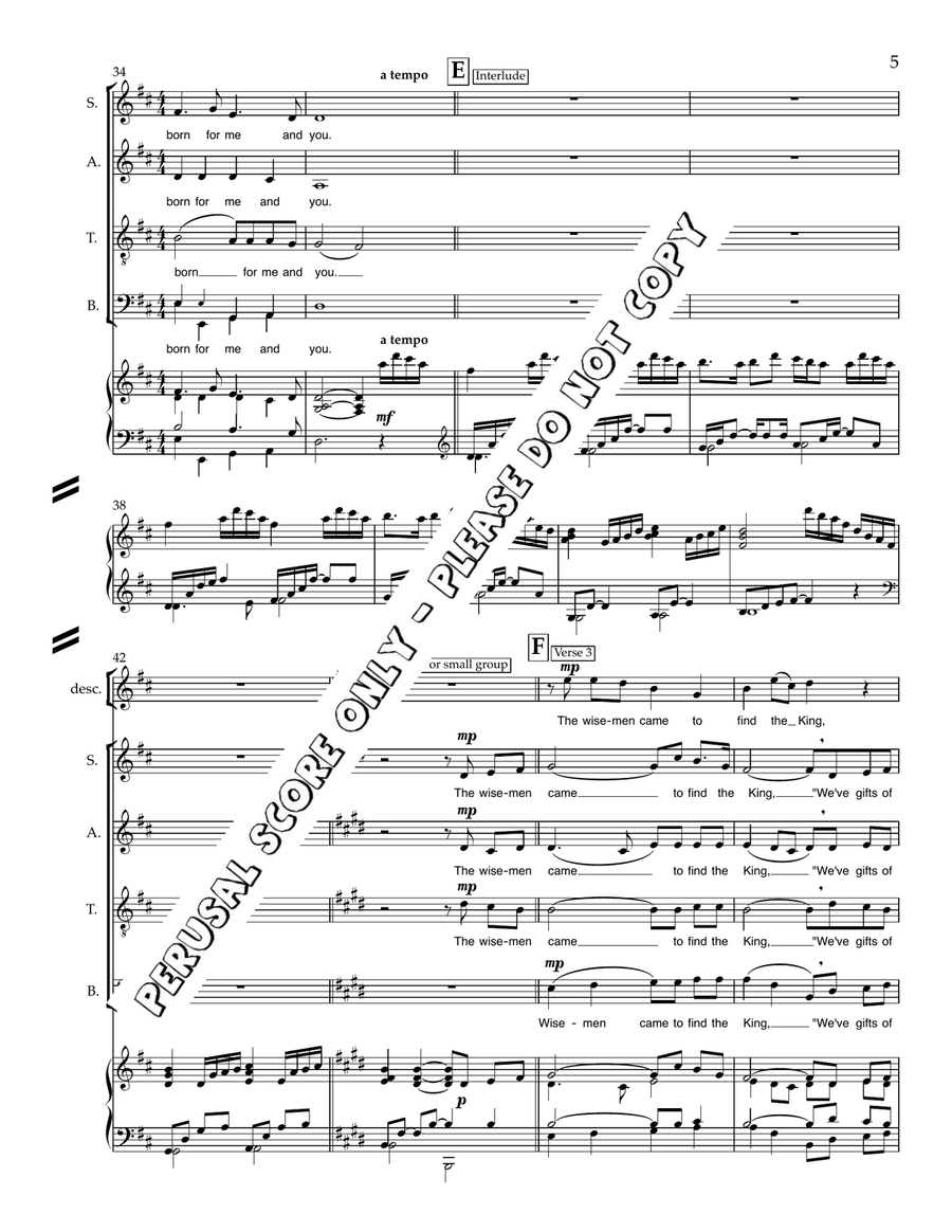Good News Carol Good News Carol 4-Part scores gallery preview page 6