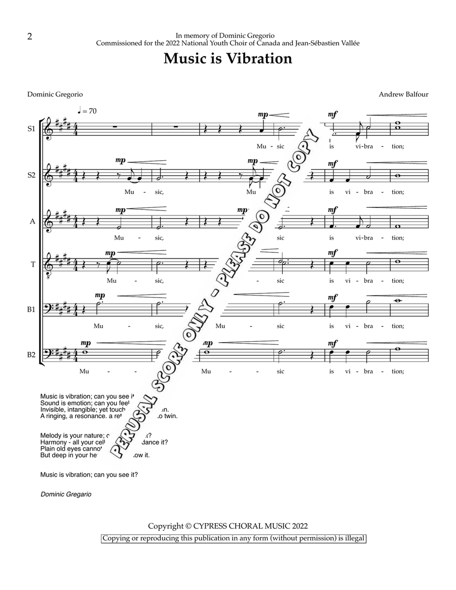 Music Is Vibration Music Is Vibration 4-Part scores gallery preview page 2
