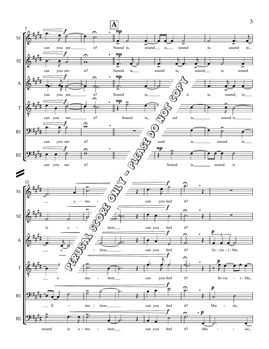 Music Is Vibration Music Is Vibration 4-Part scores gallery preview page 3