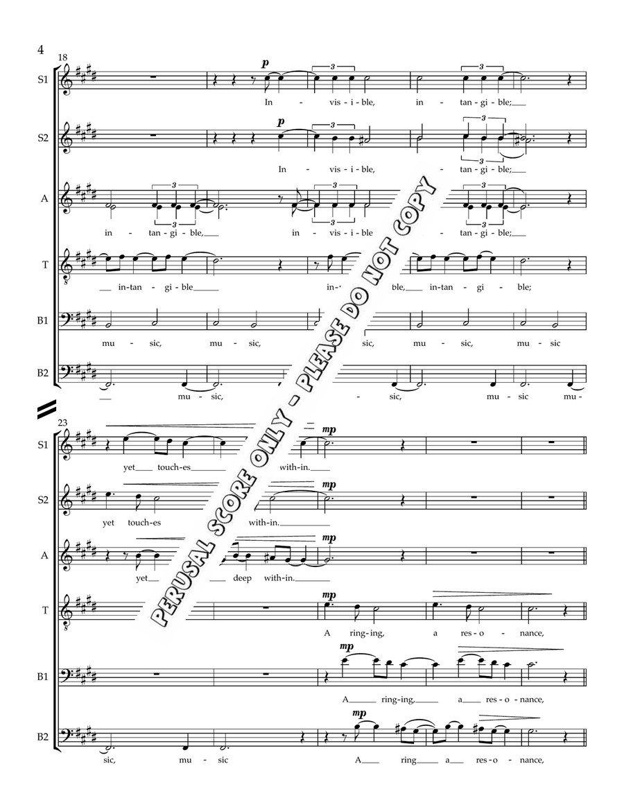 Music Is Vibration Music Is Vibration 4-Part scores gallery preview page 4