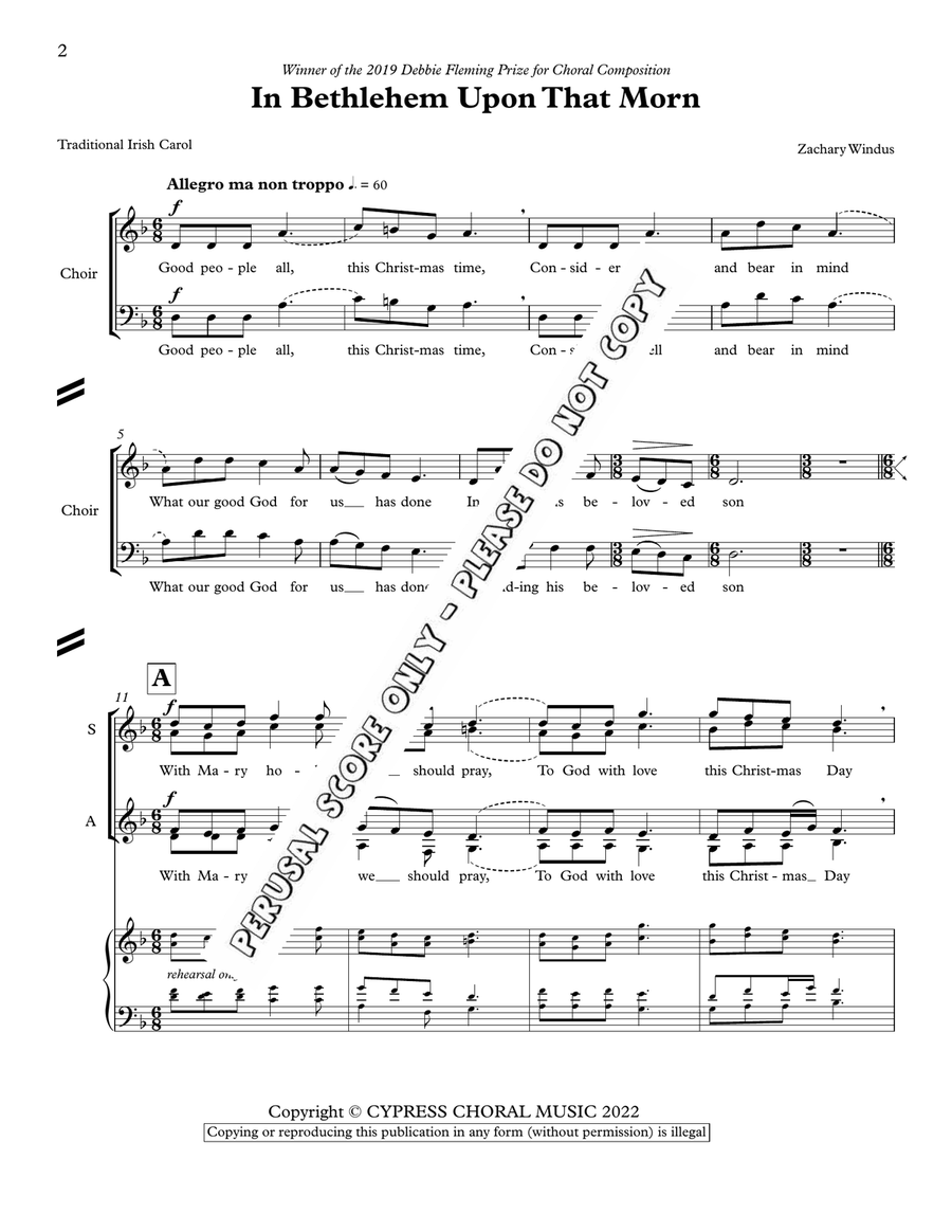 In Bethlehem Upon That Morn 4-Part scores gallery preview page 2