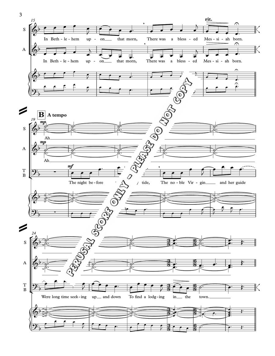 In Bethlehem Upon That Morn 4-Part scores gallery preview page 3
