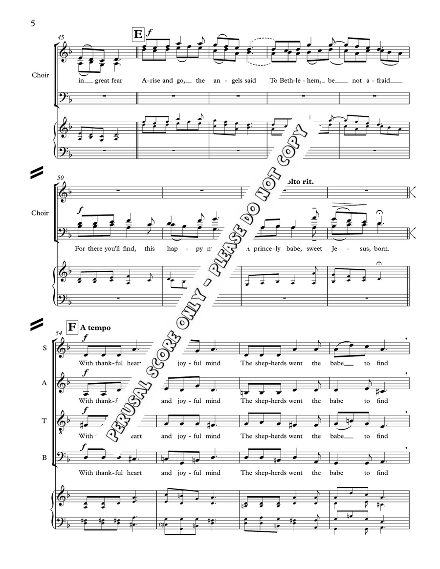 In Bethlehem Upon That Morn 4-Part scores gallery preview page 5