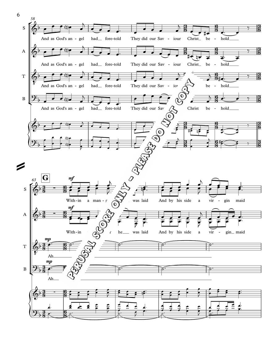 In Bethlehem Upon That Morn 4-Part scores gallery preview page 6