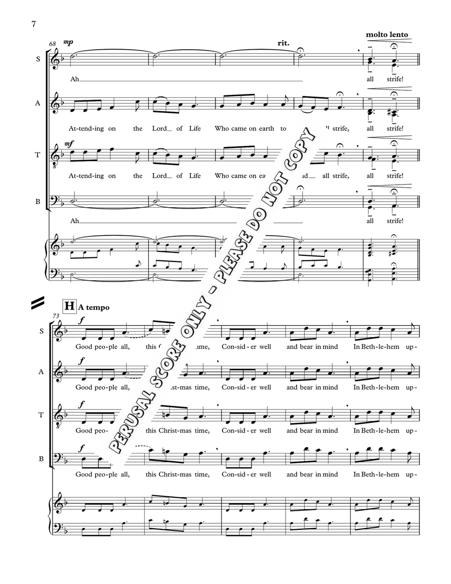 In Bethlehem Upon That Morn 4-Part scores gallery preview page 7