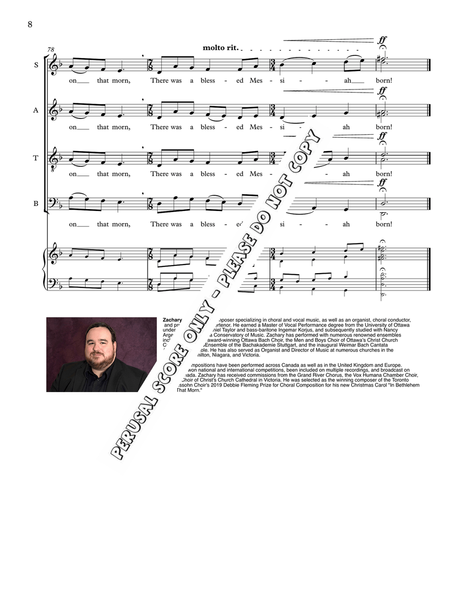In Bethlehem Upon That Morn 4-Part scores gallery preview page 8