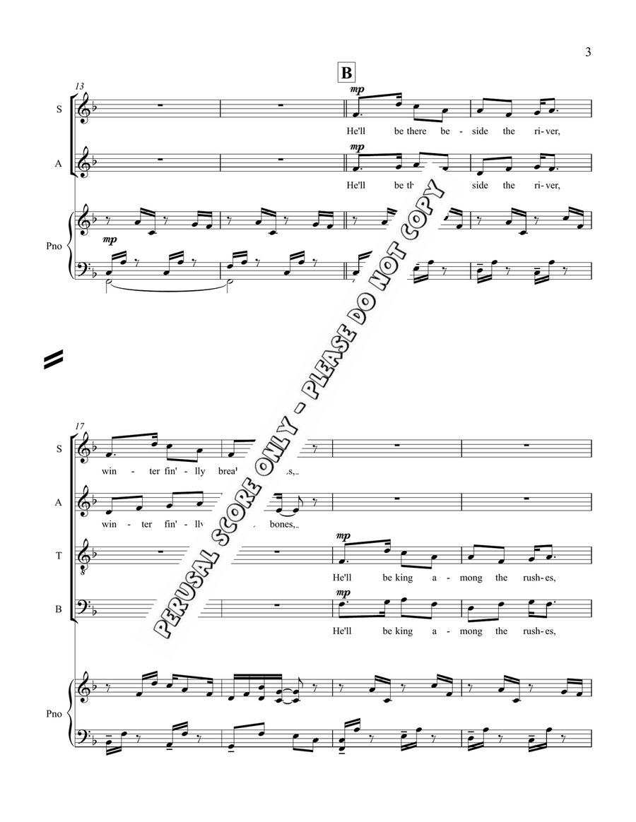 Red-Winged Blackbird Red-Winged Blackbird 4-Part scores gallery preview page 3