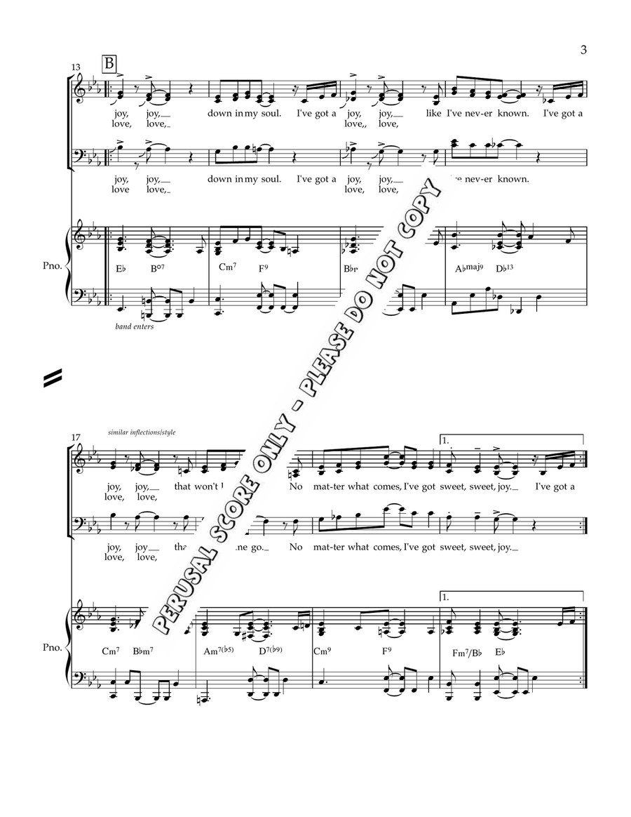 I’ve Got A Joy, Joy I’ve Got A Joy, Joy 4-Part scores gallery preview page 3