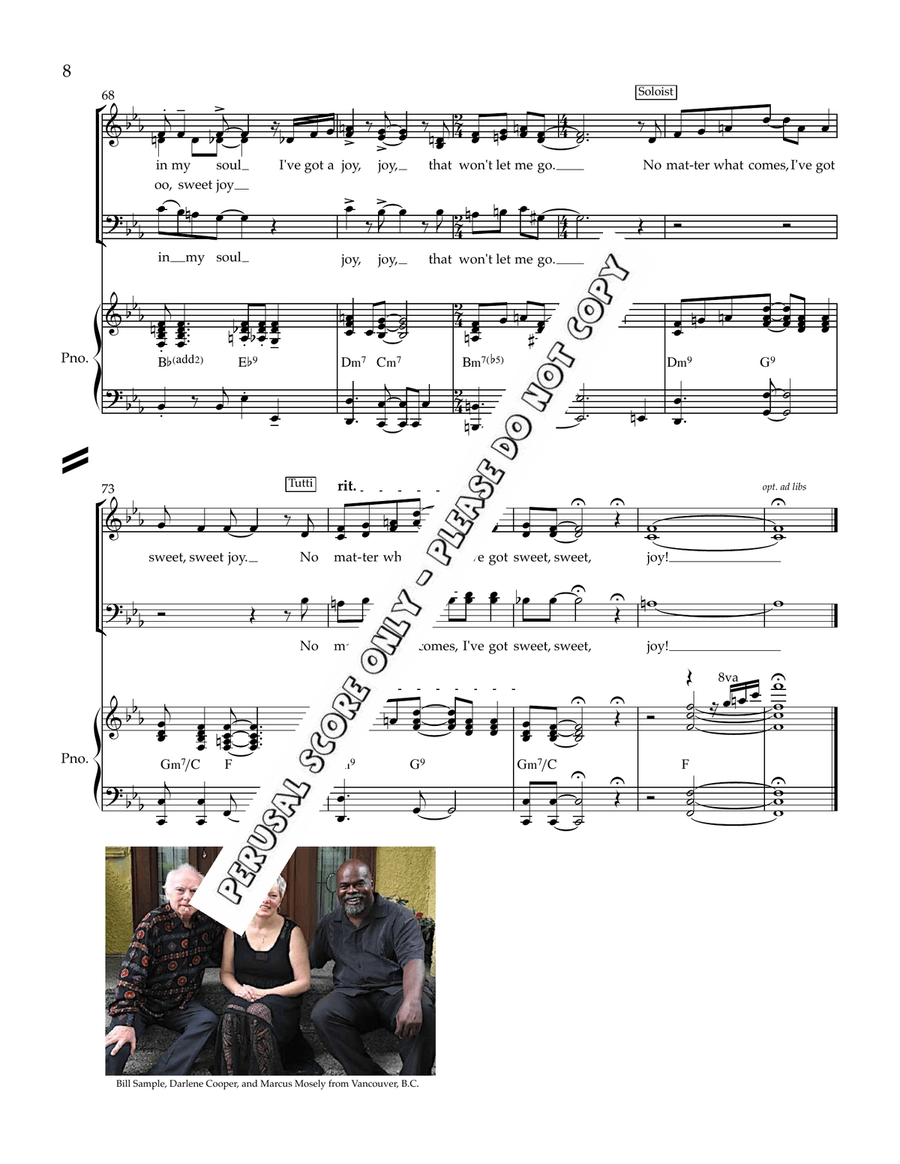 I’ve Got A Joy, Joy I’ve Got A Joy, Joy 4-Part scores gallery preview page 8