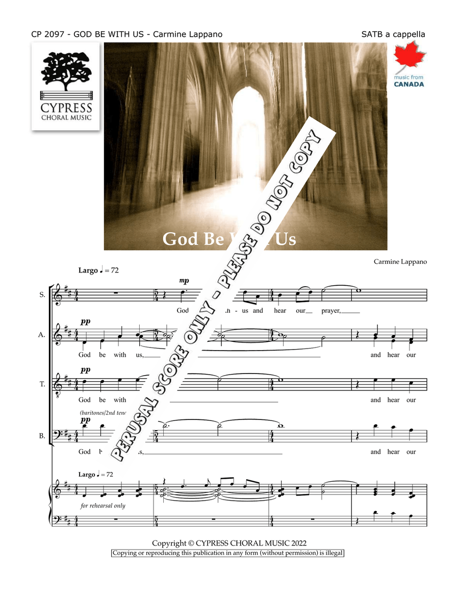God Be With Us God Be With Us 4-Part scores gallery preview page 2