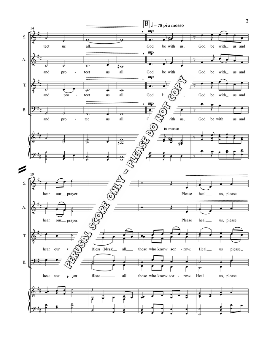 God Be With Us God Be With Us 4-Part scores gallery preview page 4