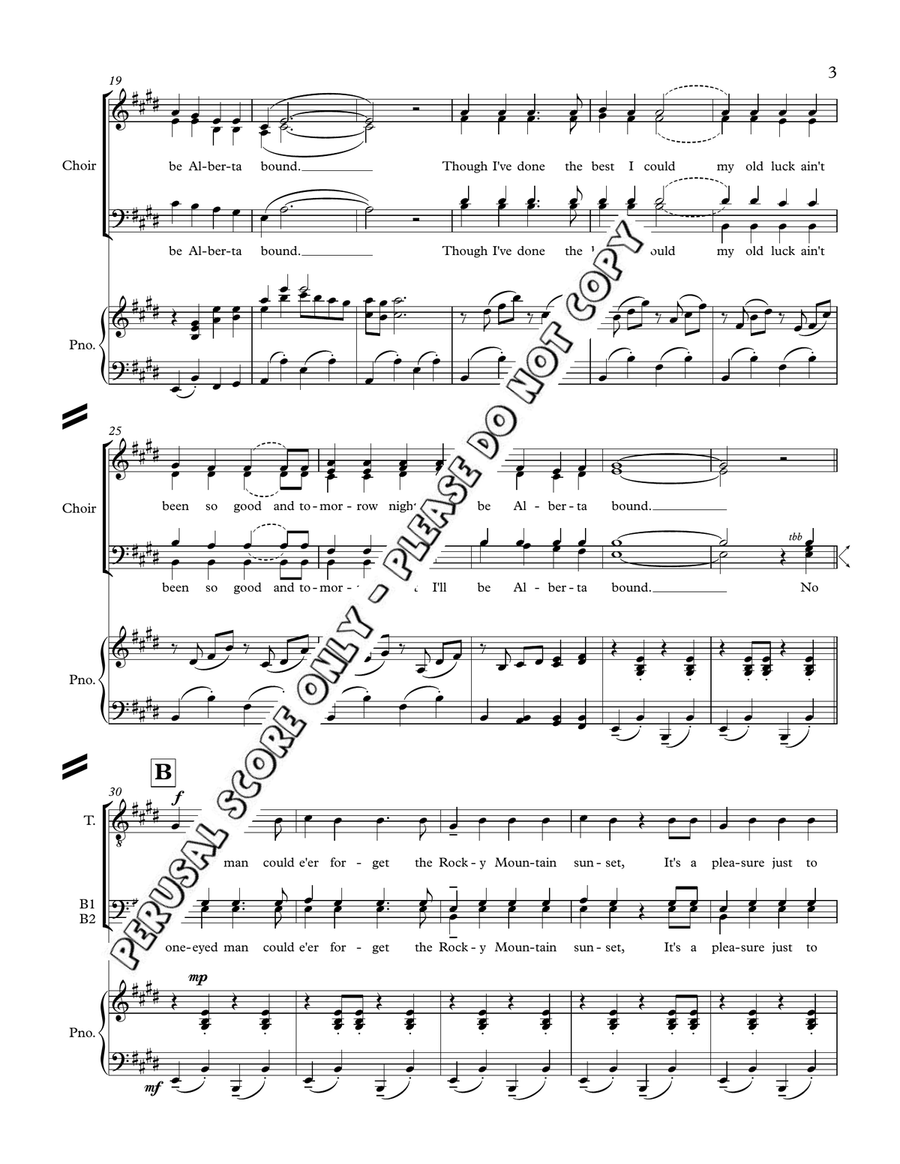 Alberta Bound Alberta Bound 4-Part scores gallery preview page 3