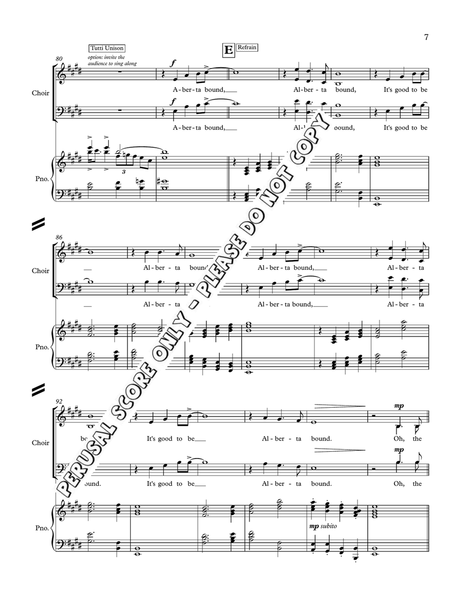 Alberta Bound Alberta Bound 4-Part scores gallery preview page 7