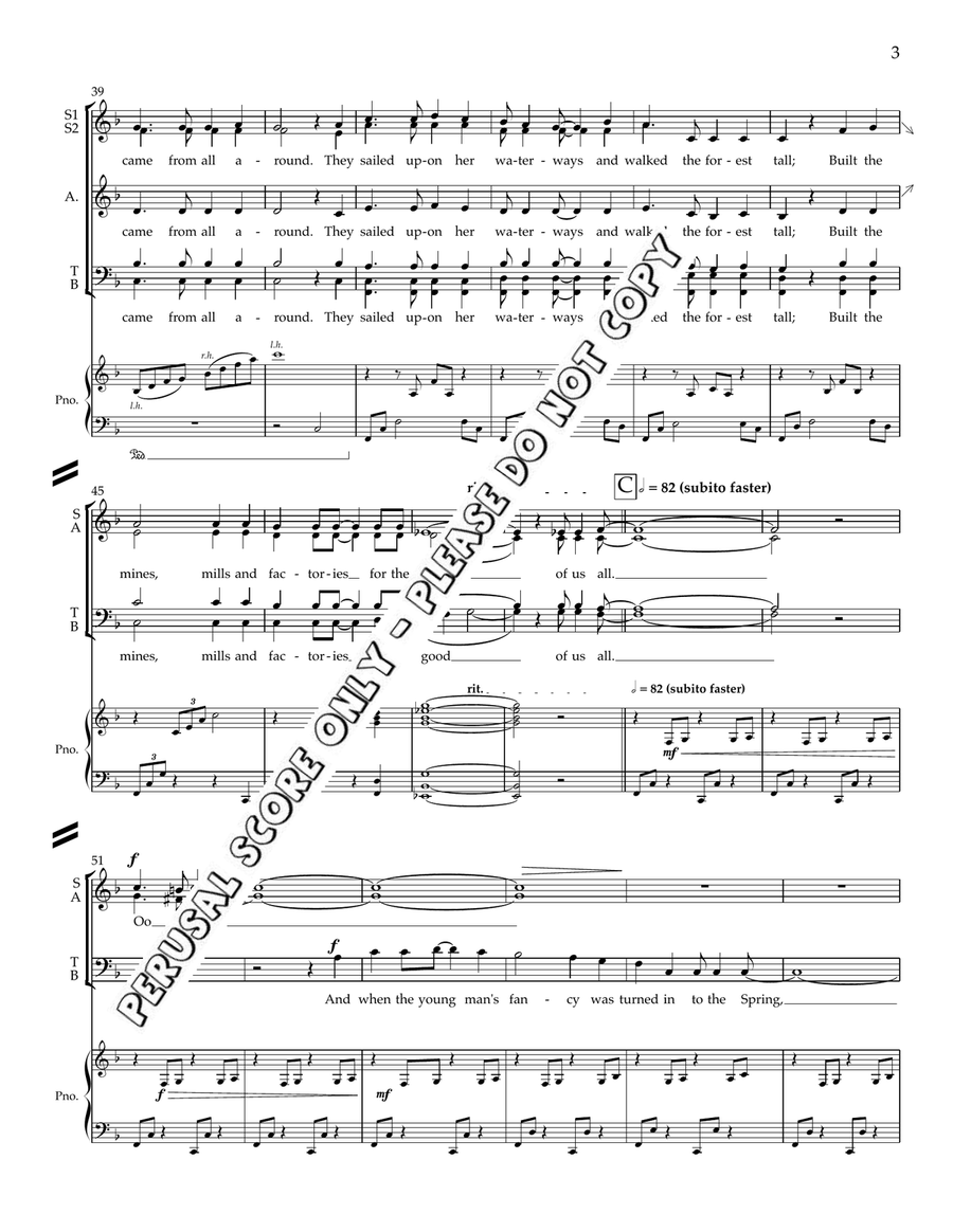 Canadian Railroad Trilogy 4-Part scores gallery preview page 4