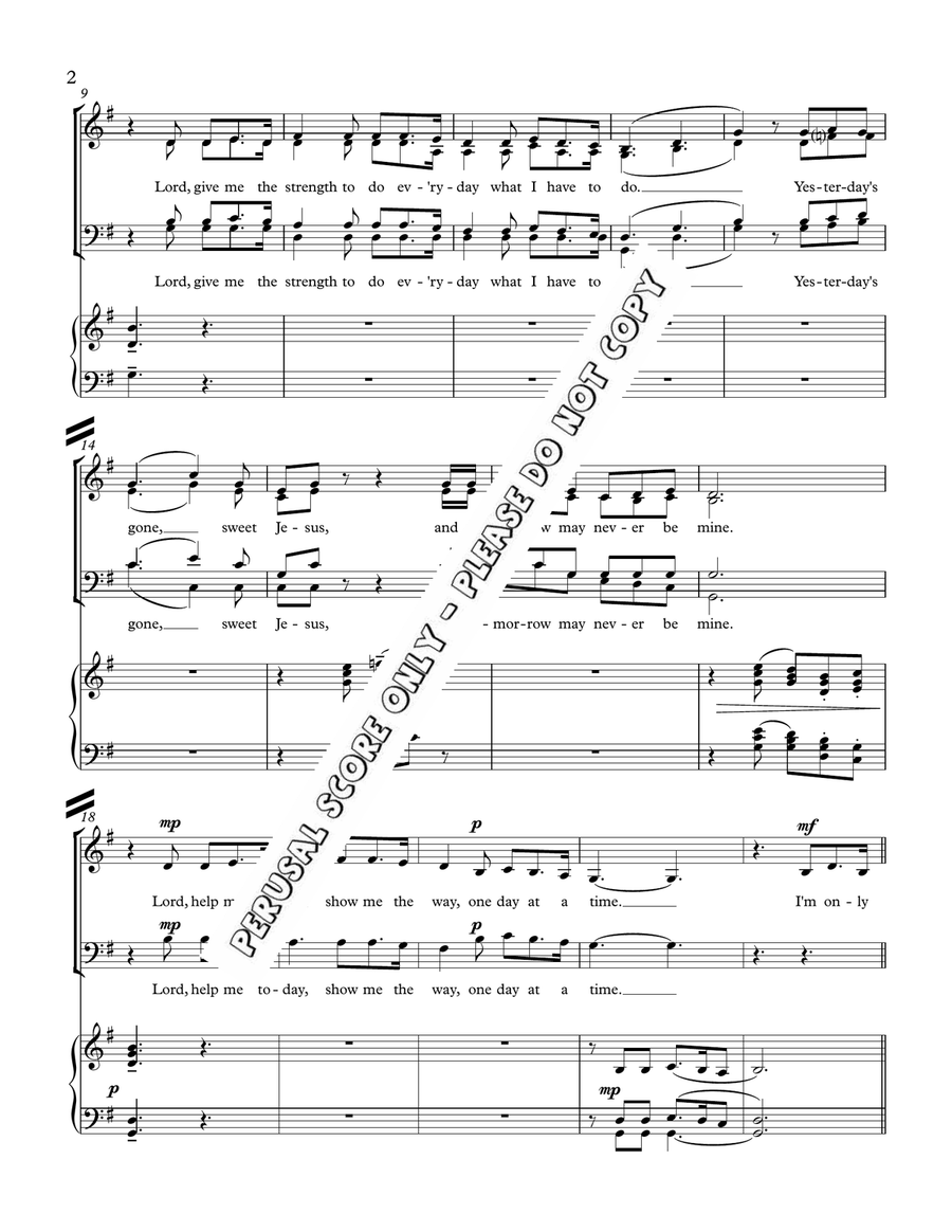 One Day At A Time One Day At A Time 4-Part scores gallery preview page 3