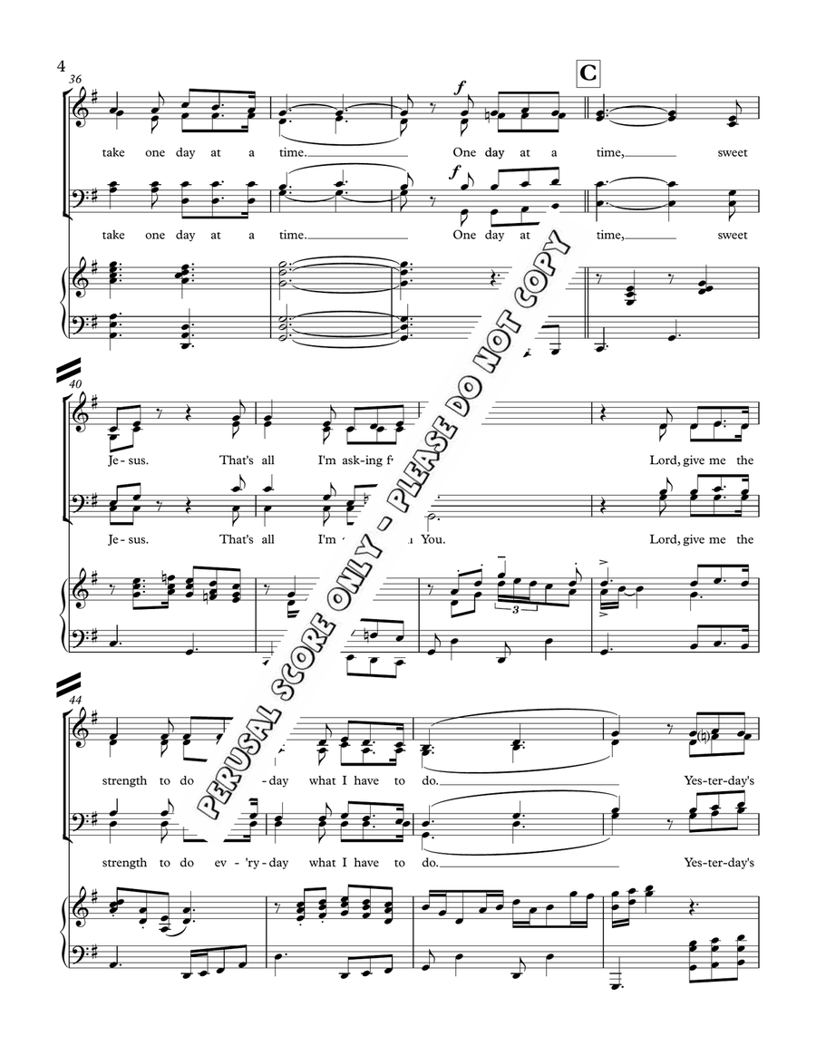 One Day At A Time One Day At A Time 4-Part scores gallery preview page 5