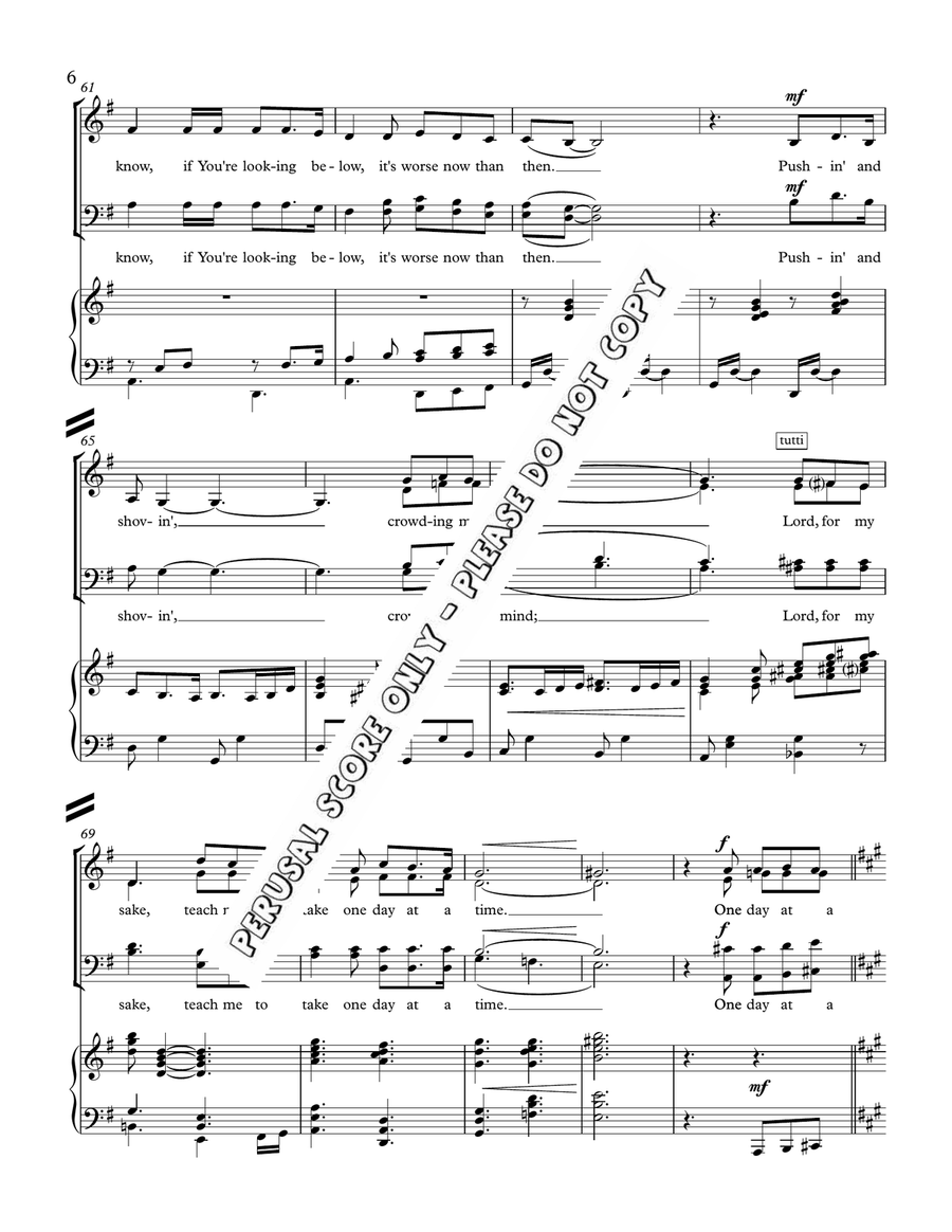 One Day At A Time One Day At A Time 4-Part scores gallery preview page 7