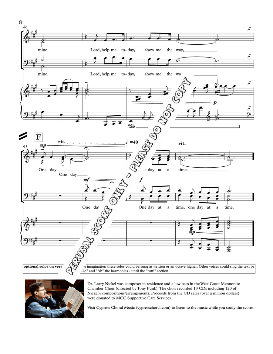 One Day At A Time One Day At A Time 4-Part scores gallery preview page 9