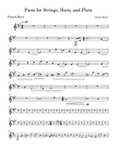 Piece for Strings, Horn, and Flute - French Horn Part