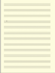 Carta da Musica Avoriata 8 Pentagrammi