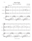 Silent Night Brass Trio for Piano, French Horn, and Two Trombones