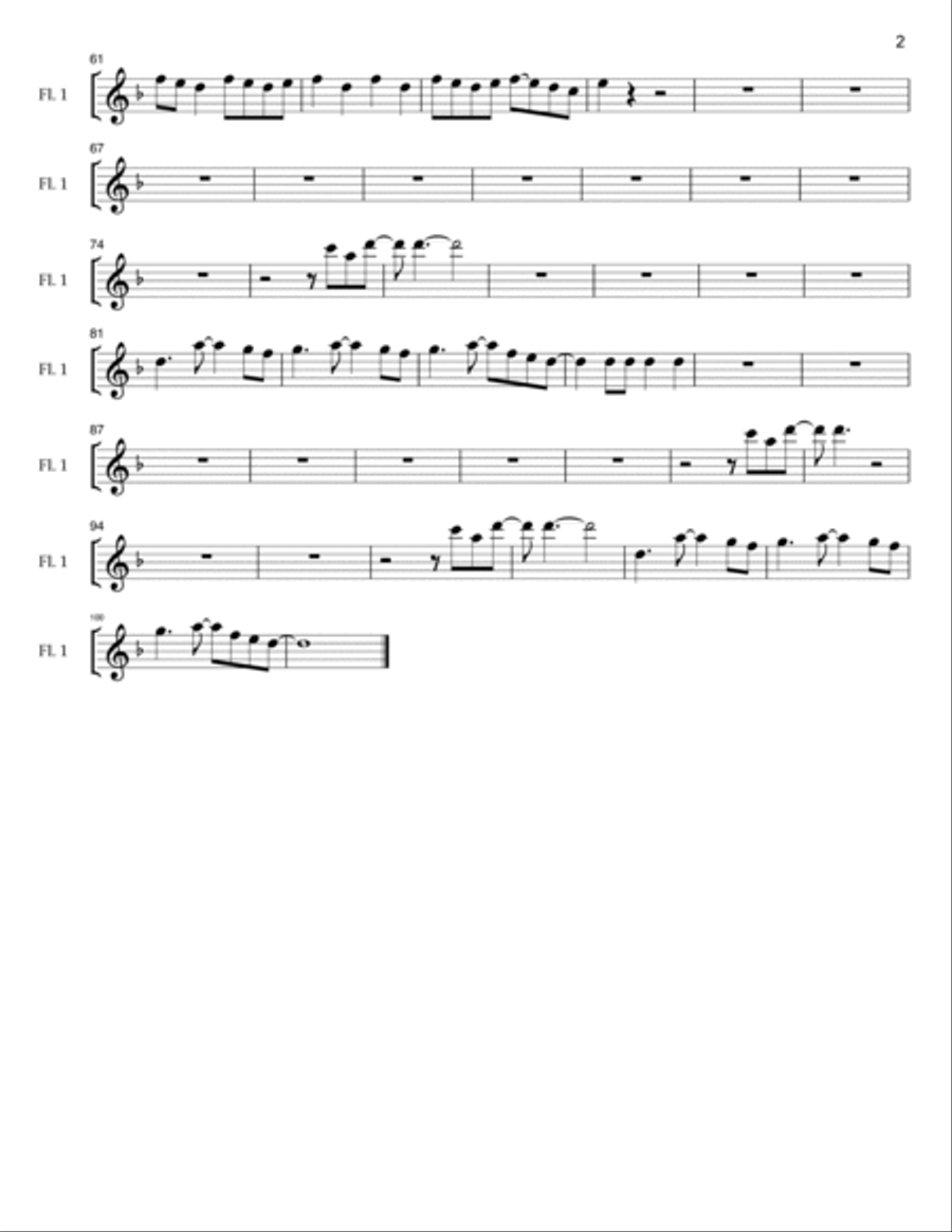 My Songs Know What You Did In The Dark (light Em Up) Woodwind Quintet scores gallery preview page 6