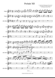 Prelude XII, Das Wohltemperierte klavier vol. 2, arrangement for 2 flutes and alto flute