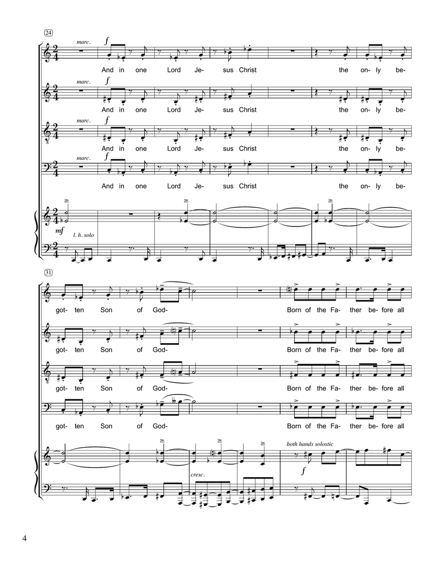What Language Shall I Borrow? 4-Part scores gallery preview page 6