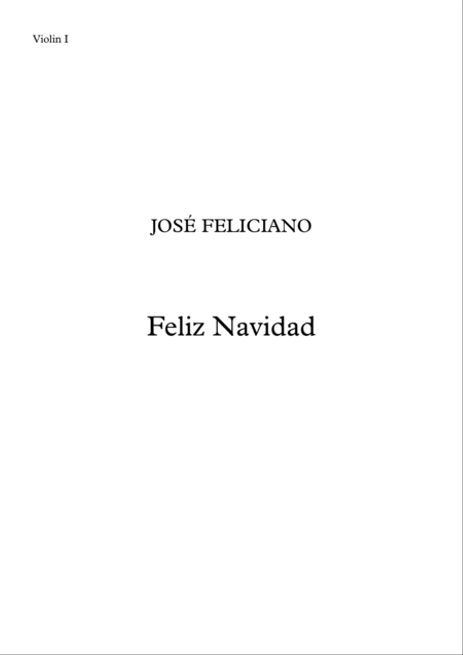 Feliz Navidad String Quartet scores gallery preview page 5