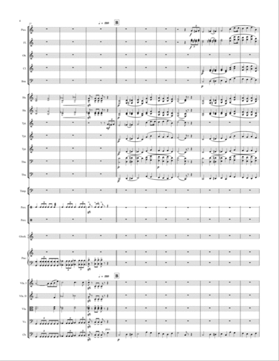 Super Mario Bros Theme Full Orchestra scores gallery preview page 4