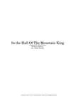 Hall Of The Mountain King (trad. Arr.)