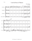 I am the Rose of Sharon (for Trombone Choir)