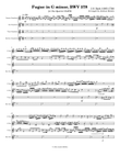 Fugue in G Minor, BMV 578 for Sax Quartet