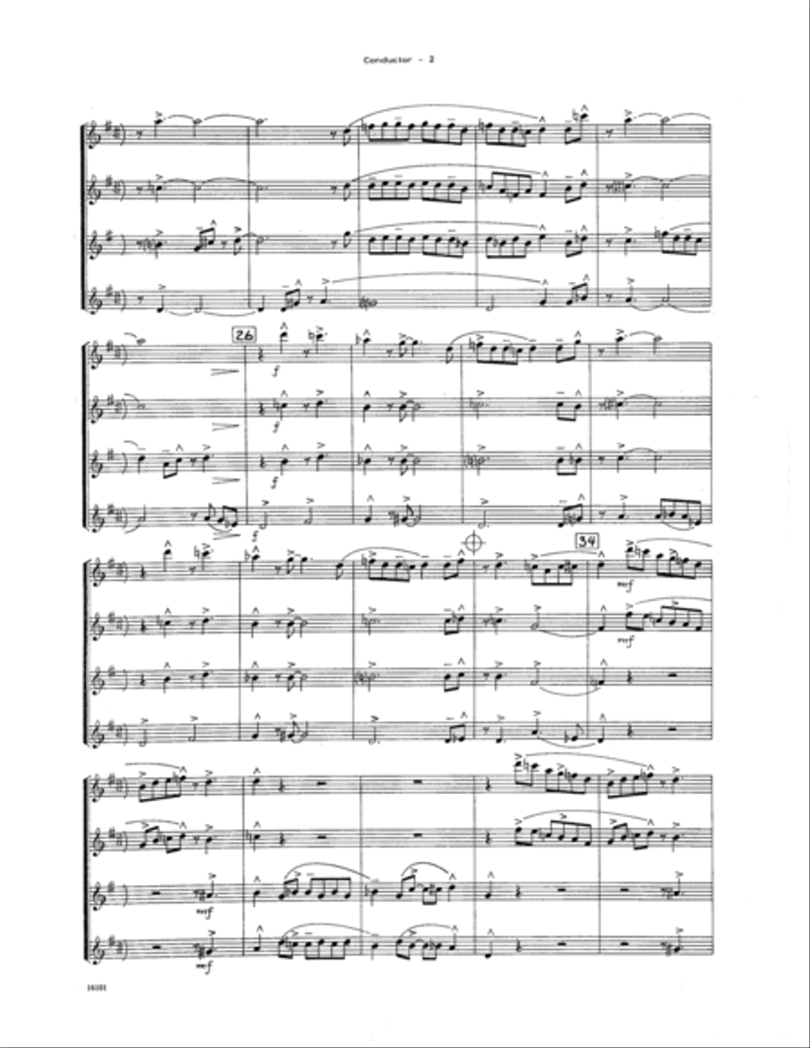 Miniature Jazz Suite #2 - Condensed Score Saxophone scores gallery preview page 2