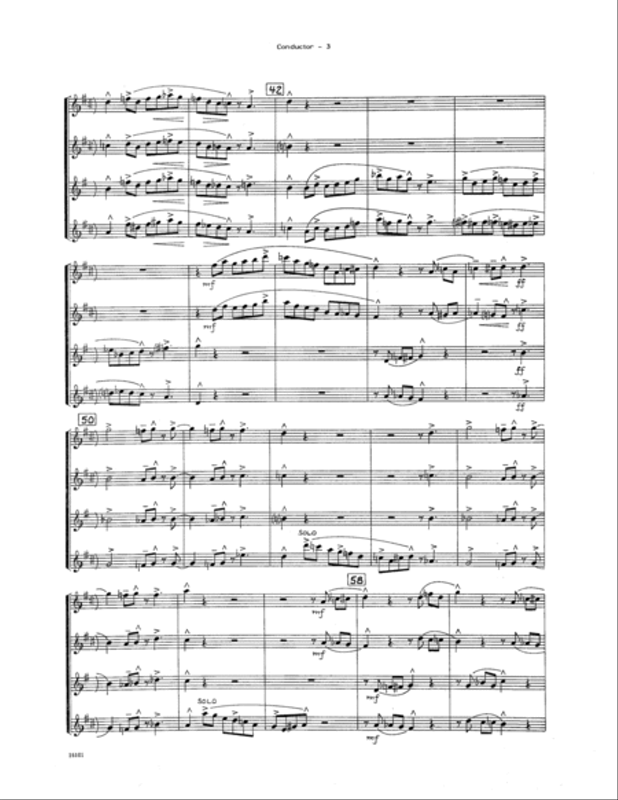 Miniature Jazz Suite #2 - Condensed Score Saxophone scores gallery preview page 3