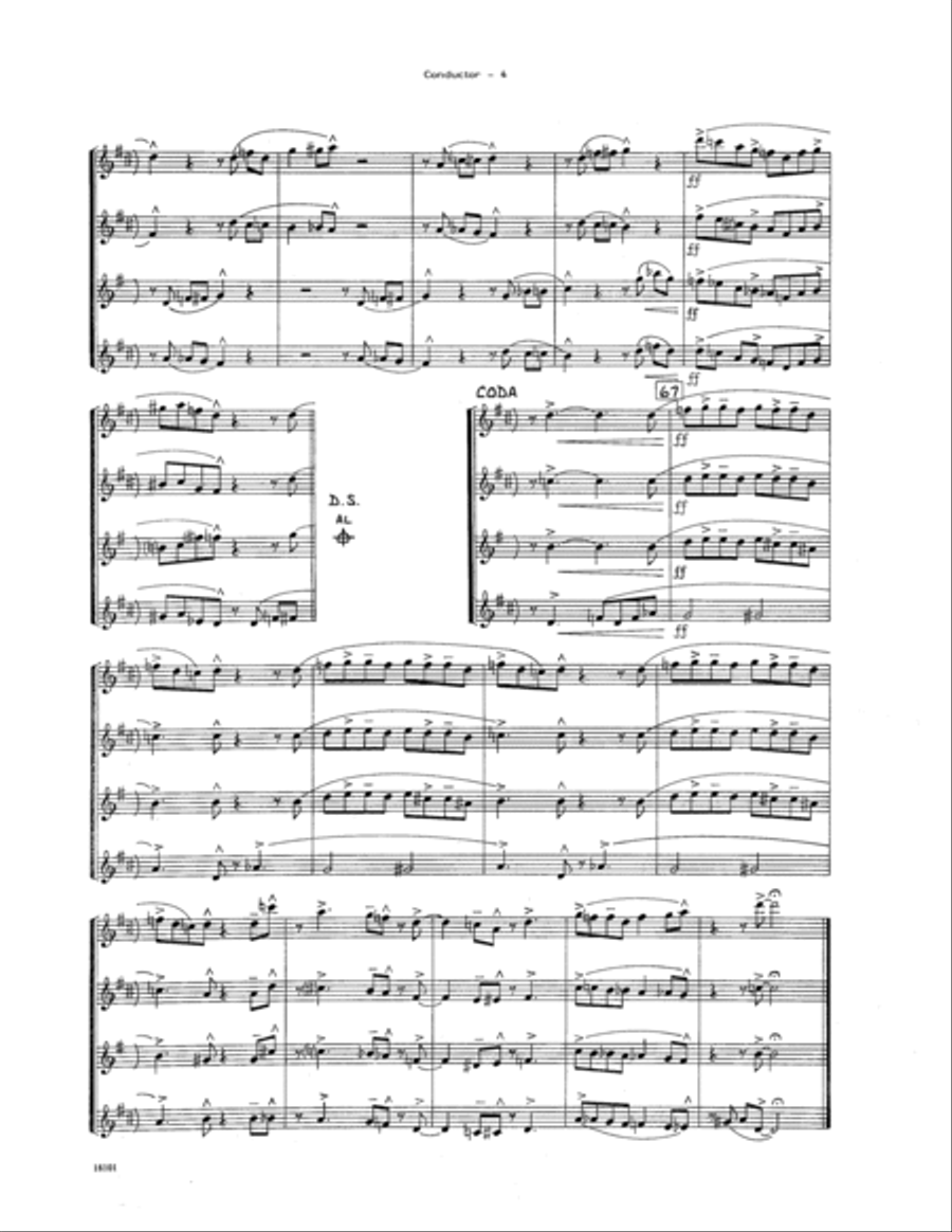 Miniature Jazz Suite #2 - Condensed Score Saxophone scores gallery preview page 4