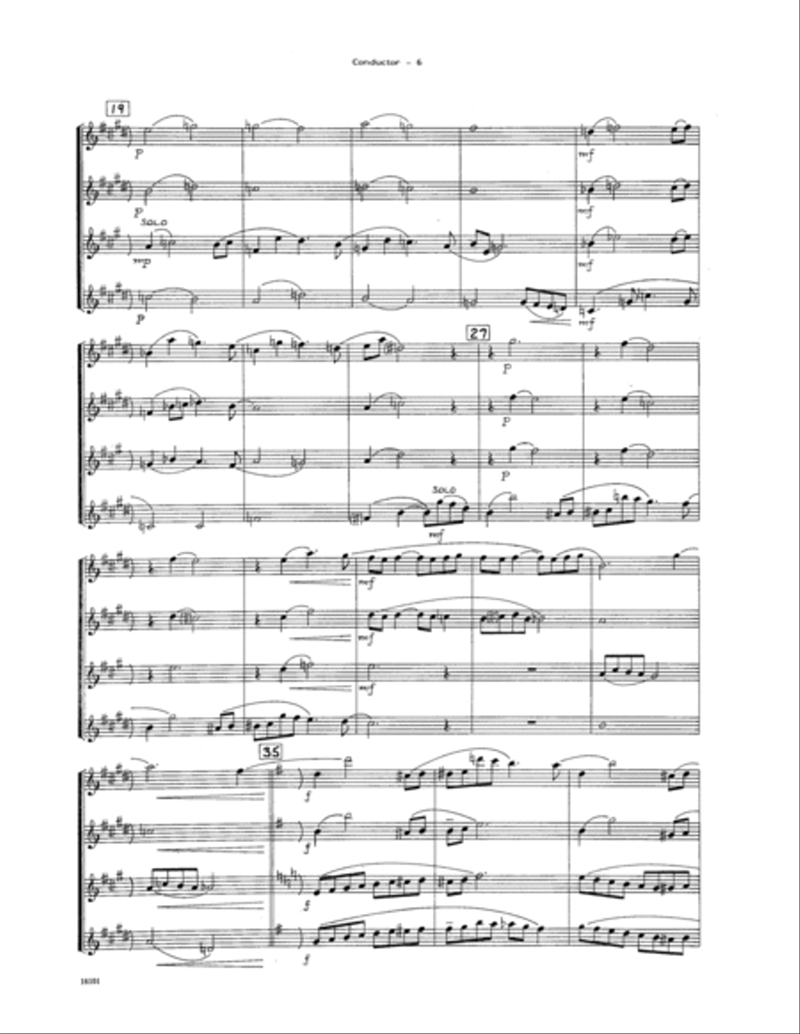 Miniature Jazz Suite #2 - Condensed Score Saxophone scores gallery preview page 6