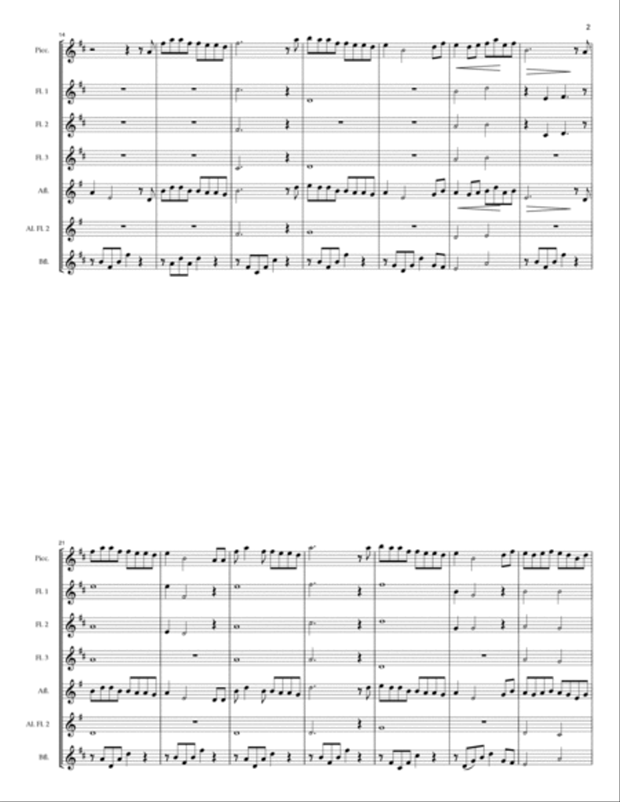 Colors Of The Wind Woodwind Ensemble scores gallery preview page 2