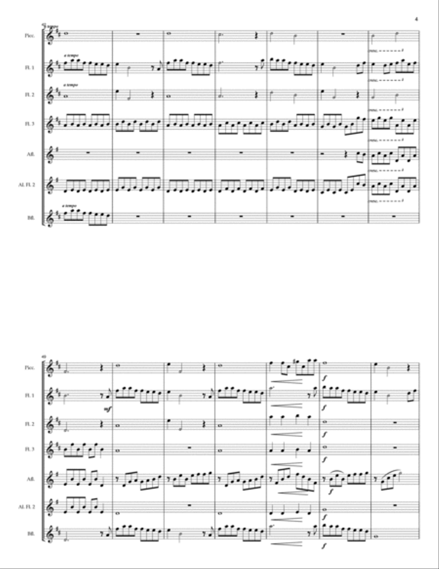 Colors Of The Wind Woodwind Ensemble scores gallery preview page 4