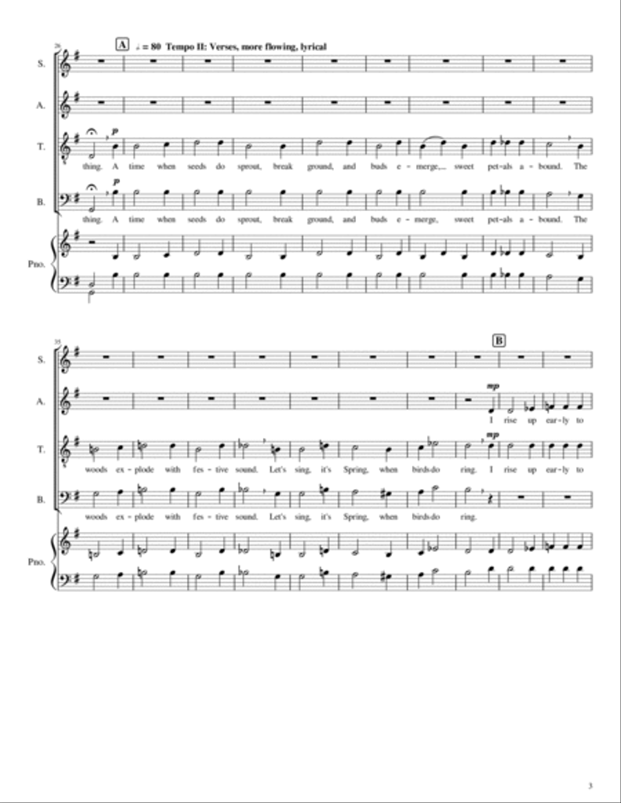 Let's sing, it's Spring! Divisi scores gallery preview page 3