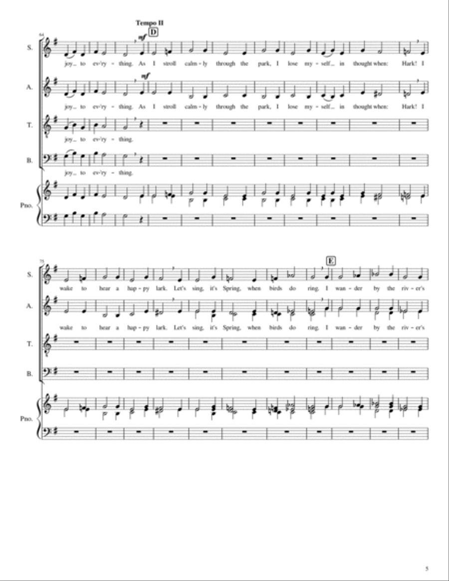 Let's sing, it's Spring! Divisi scores gallery preview page 5