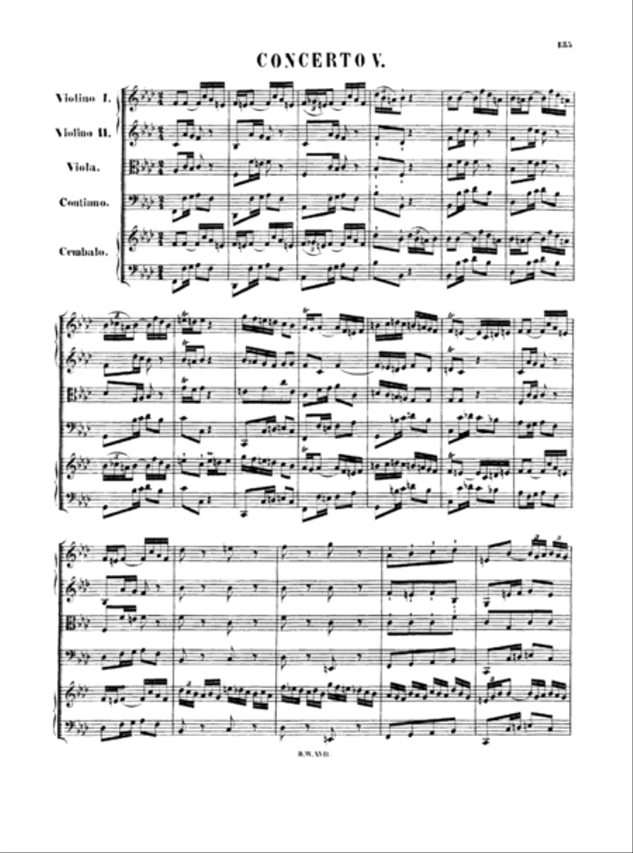 Bach Harpsichord Concerto no. 5 in F minor, BWV 1056 Harpsichord scores gallery preview page 3