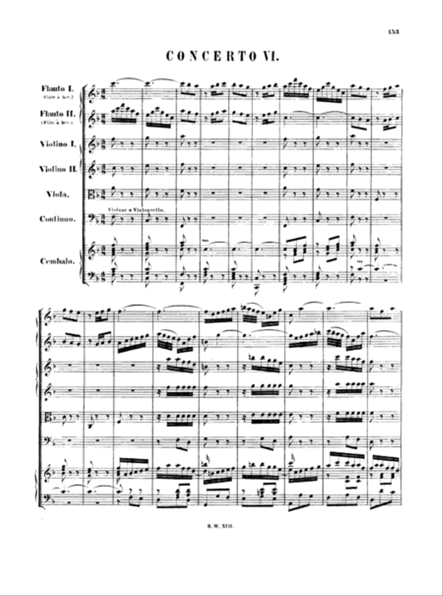 Bach Harpsichord Concerto no. 6 in F major, BWV 1057 Harpsichord scores gallery preview page 3